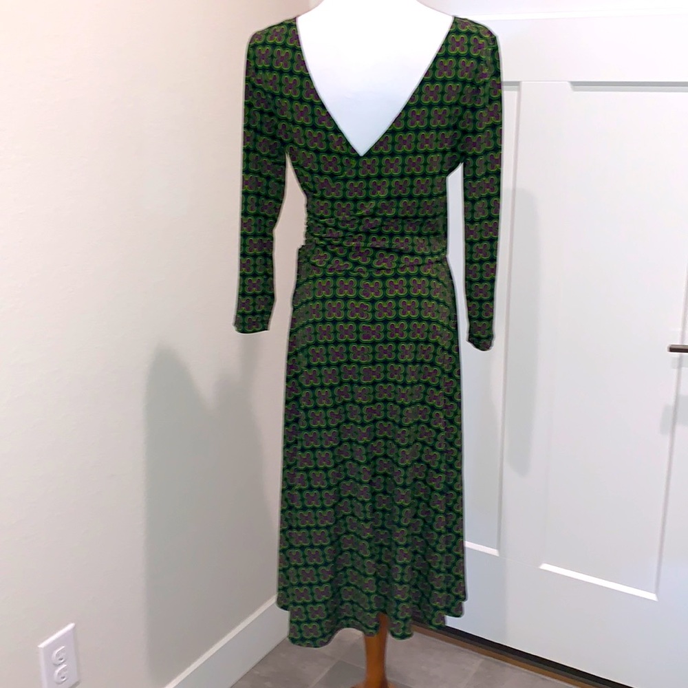 London Times Faux Wrap Dress - Picture 9 of 16